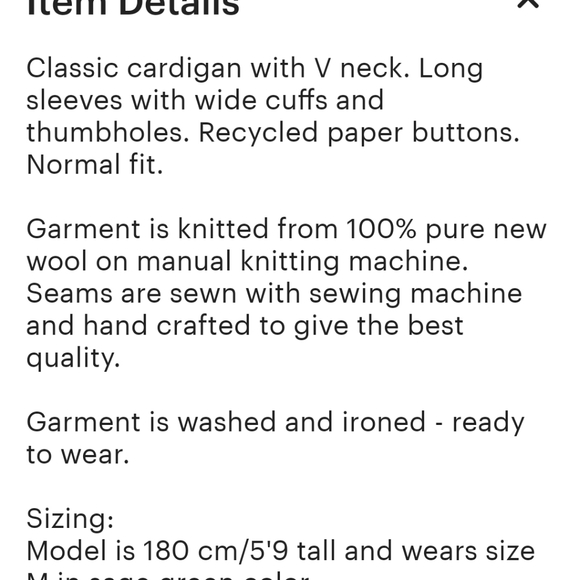 Wool Cardi+leg warmers - Picture 5 of 7